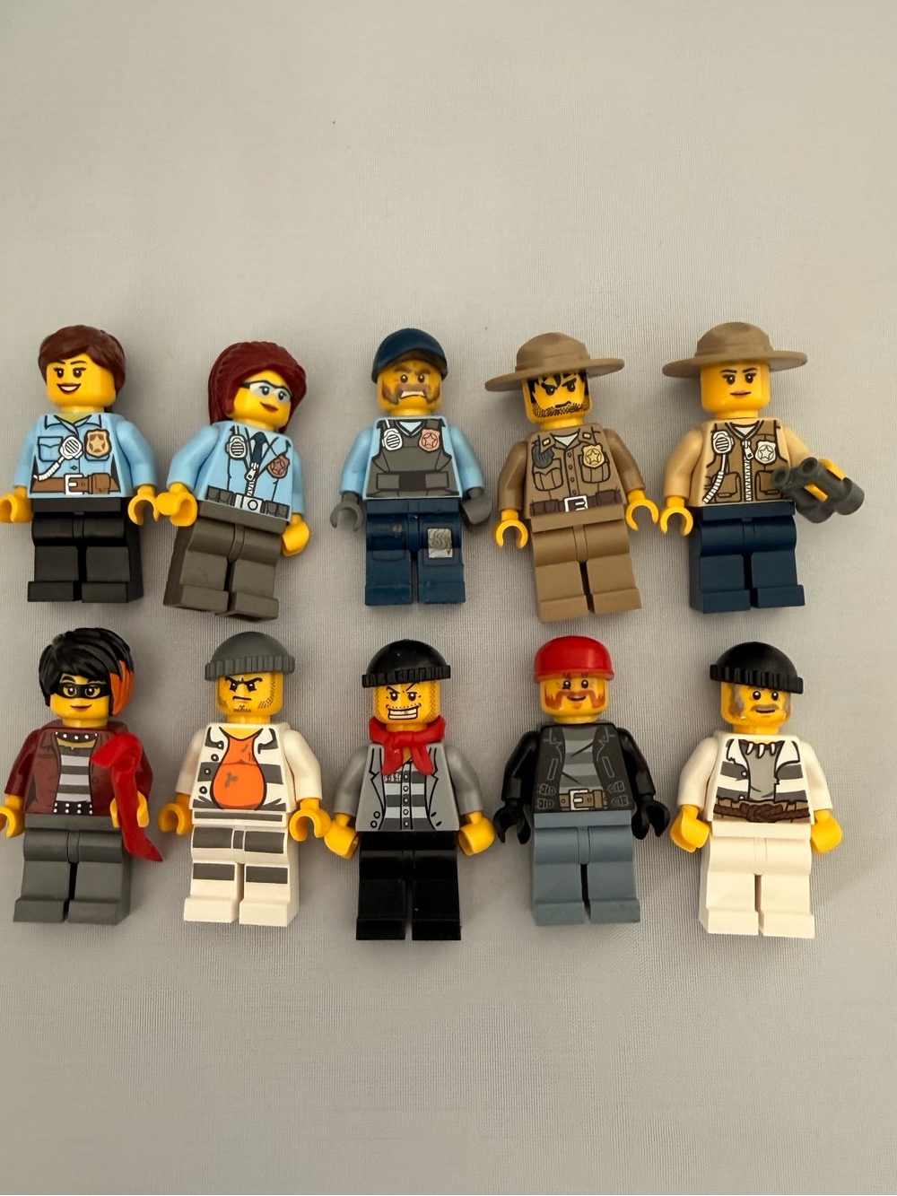 Lego Cops Robbers Police Crooks City Town Minifigures lot
